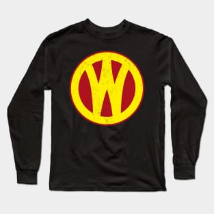 O&W Railroad NYO&W Railway Yellow & Red Logo V.2 Distressed Long Sleeve T-Shirt